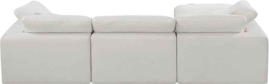 Comfy Linen Textured Fabric Sectional