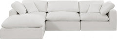 Comfy Linen Textured Fabric Sectional