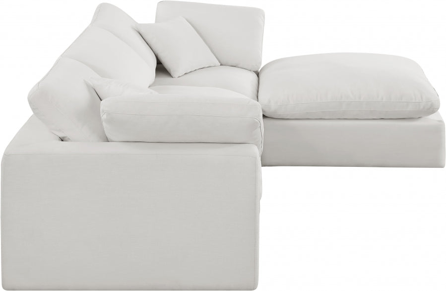 Comfy Linen Textured Fabric Sectional