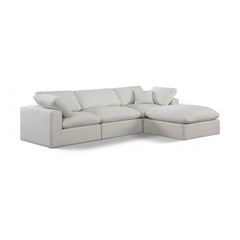 Comfy Linen Textured Fabric Sectional