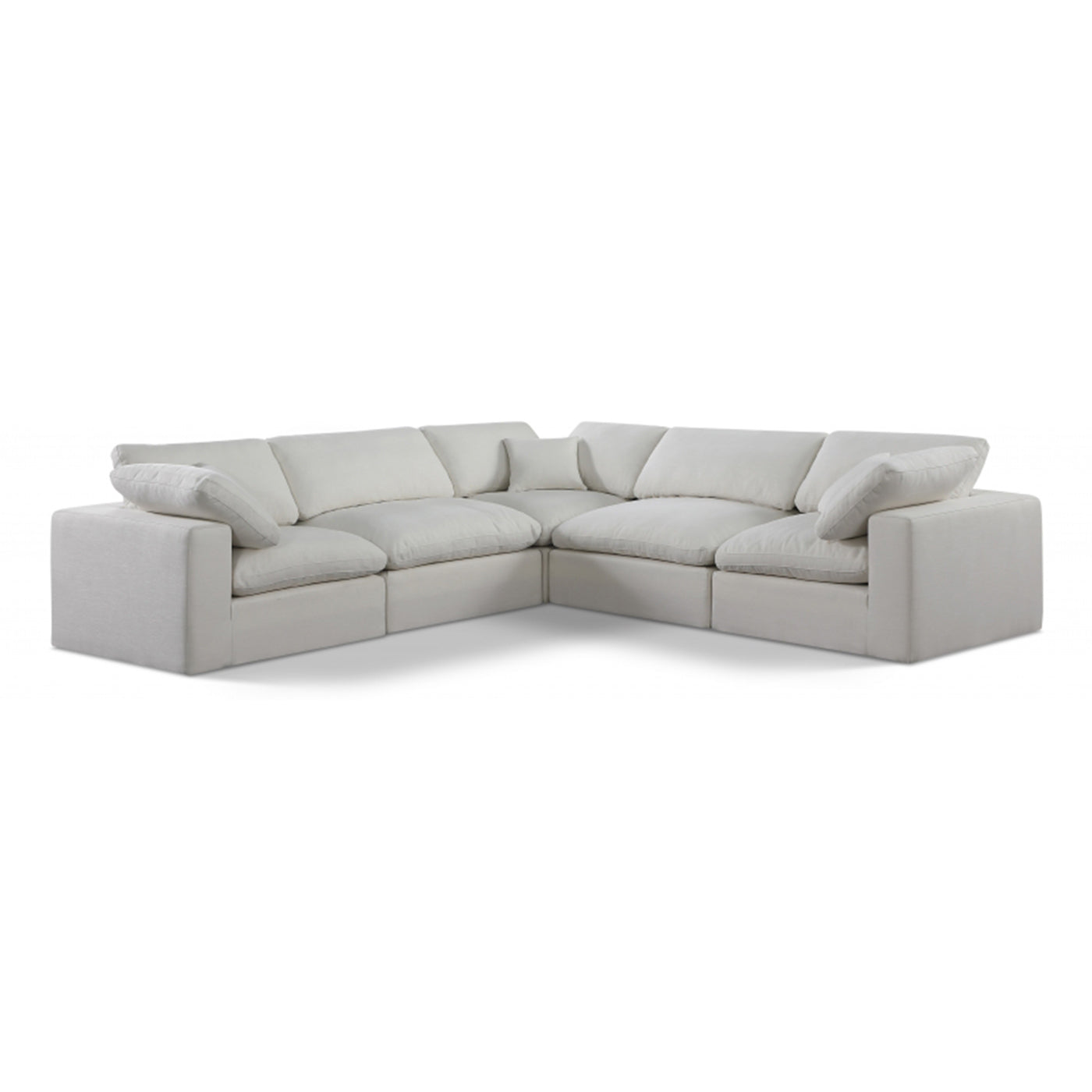 Comfy Linen Textured Fabric Sectional