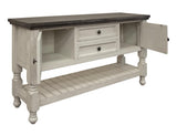 2 Drawer 2 Door Farmhouse Sofa Table - Stone Collection