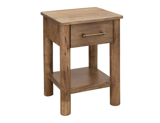1 Drawer Chairside Table | Mango Wood Olimpia Collection