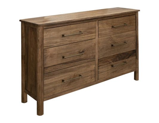6 Drawer Dresser - Mango Wood Olimpia Collection
