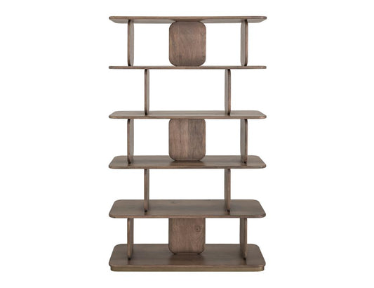 5 Shelf Mango Wood Bookcase | Mezquite Distressed Design
