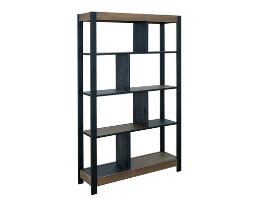 8 Shelf Bookcase - Tuxedo Collection Solid Wood Storage