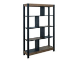 8 Shelf Bookcase - Tuxedo Collection Solid Wood Storage