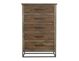 5 Drawer Chest - Teca Collection Mango Wood & Teak