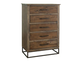 5 Drawer Chest - Teca Collection Mango Wood & Teak