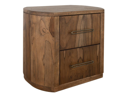 2 Drawer Nightstand - Handcrafted Mango & Teak Wood