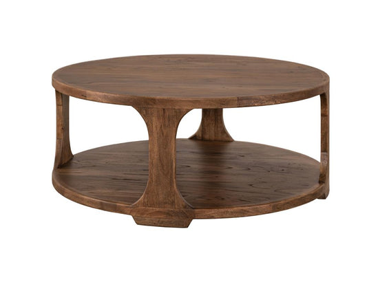 1 Shelf Cocktail Table - Handcrafted Mango & Teak Wood
