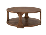 1 Shelf Cocktail Table - Handcrafted Mango & Teak Wood