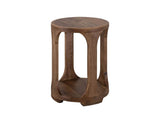 1 Shelf Chairside Table - Handcrafted Mango & Teak Wood
