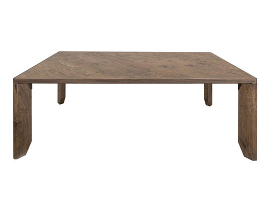 Natural Teca Teak Wood Dining Table | Transitional Design