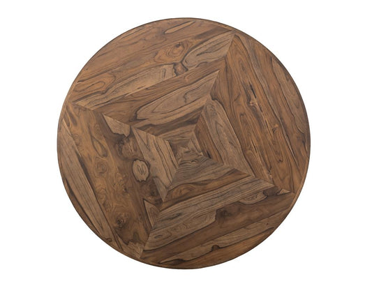 Balam Round Dining Table | Handcrafted Mango & Teak Wood