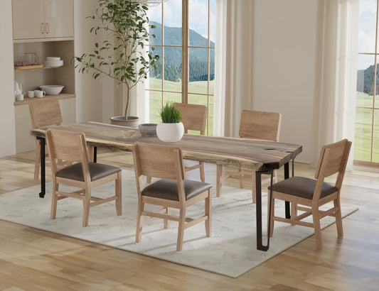 Natural Parota Wooden Dining Chair | Comfortable & Stylish
