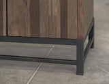 Ebano 4 Door Console - Natural Stone Top & Metal Base