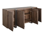 4 Door Haab Console | Modern Wood Design with Metal Accents