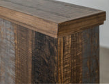 Loft Brown Fireplace Console TV Stand | Pine Wood