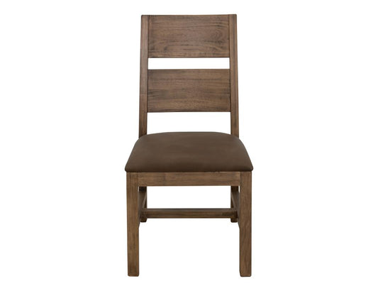 Natural Teca Wooden Chairs - Melina Wood Upholstered Seating