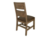 Natural Teca Wooden Chairs - Melina Wood Upholstered Seating