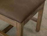 Natural Teca Wooden Chairs - Melina Wood Upholstered Seating