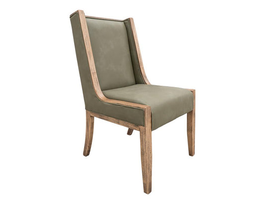 Balam Wooden Dining Chair - Melina Wood Upholstered Seat