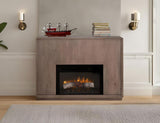 Mezquite Fireplace Console TV Stand - Handcrafted Mango Wood