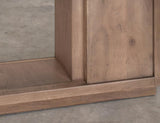 Mezquite Fireplace Console TV Stand - Handcrafted Mango Wood