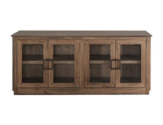4 Door Samara Console - Melina Wood with Distressed Finish