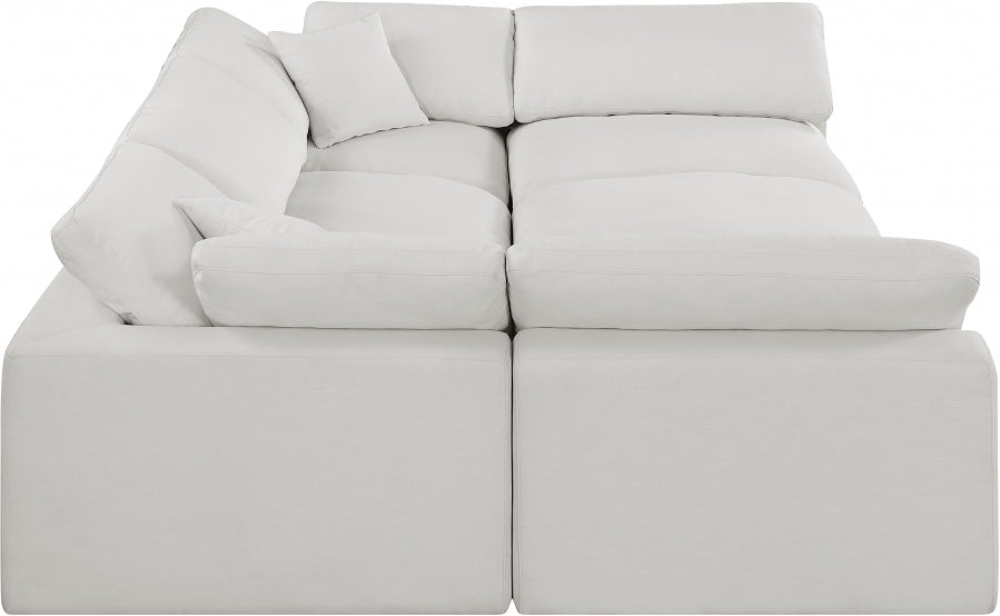 Comfy Linen Textured Fabric Sectional