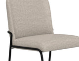 Upholstered Chair with Wooden Frame & Metal Base | Modern Barstool