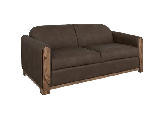 Wooden Frame Loveseat | Balam Collection Pine & Teak Armchair
