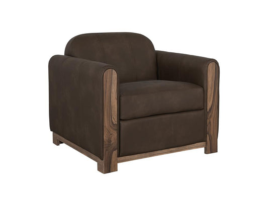 Balam Wooden Frame Armchair - Pine & Teak Design