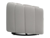 Wooden Frame & Metal Base 360 Swivel Armchair | Viera