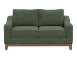 Wooden Frame Loveseat | Olivo Mid-Century Modern Design