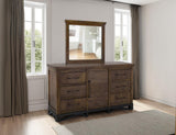 Walnut Bedroom Mirror | Parota Wood Design | Modern Elegance