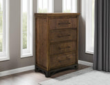 4 Drawer Chest | Walnut Wood Storage Furniture