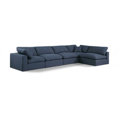 Comfy Linen Textured Fabric Sectional