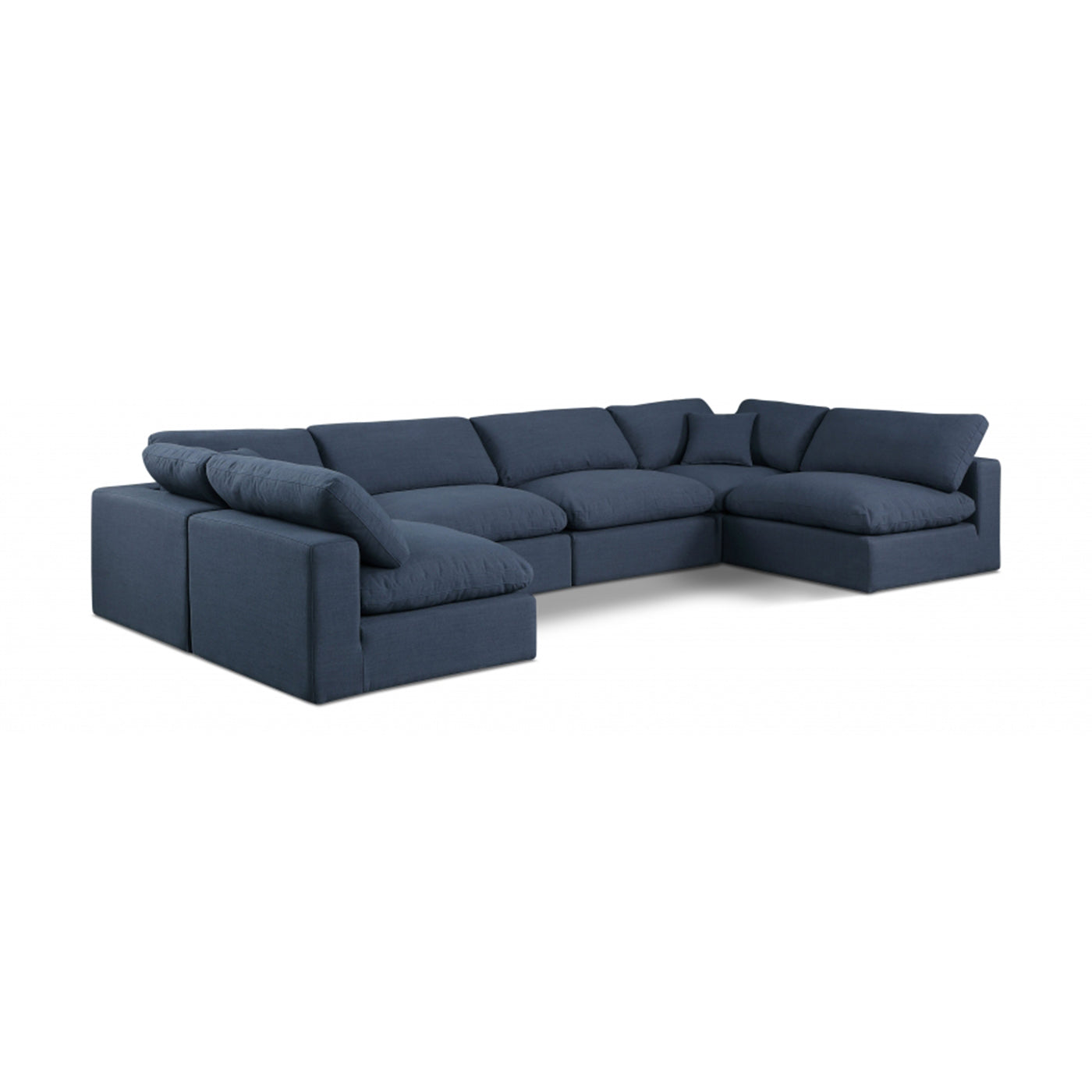 Comfy Linen Textured Fabric Sectional