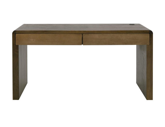 Tamesis 2 Drawer Desk - Modern Mango Wood Office Desk