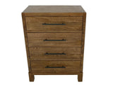 4 Drawer Chest - Merida Collection Mango Wood Storage Furniture