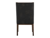 Walnut Upholstered Wooden Chair | Solid Melina Wood Dining