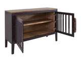 Autumn Console - 2 Door Pine Wood Storage Cabinet with Shelf