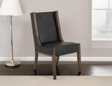 Walnut Upholstered Wooden Chair | Solid Melina Wood Dining