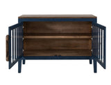 Autumn Console - 2 Door Pine Wood Storage Cabinet with Shelf