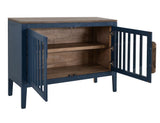 Autumn Console - 2 Door Pine Wood Storage Cabinet with Shelf
