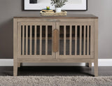 Autumn Console 2 Door Storage Cabinet with Shelf - Pine Wood