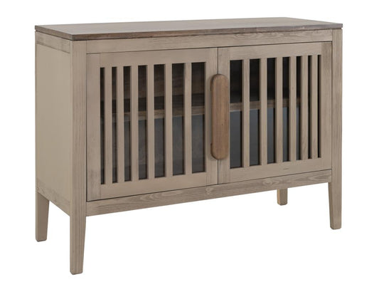Autumn Console 2 Door Storage Cabinet with Shelf - Pine Wood