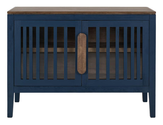 Autumn Console - 2 Door Pine Wood Storage Cabinet with Shelf